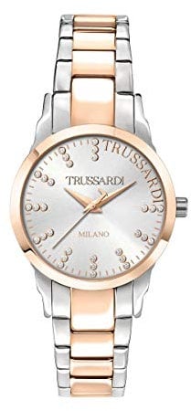 Trussardi Orologio Analogico al Quarzo Donna con Cinturino in Acciaio Inossidabile R2453141501