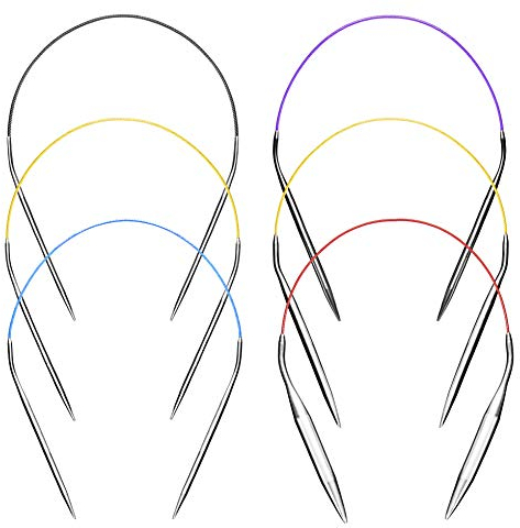 Rundstricknadel für Socken Metall 40cm Stricknadeln Lang Rundstricknadeln Set 6 4 3