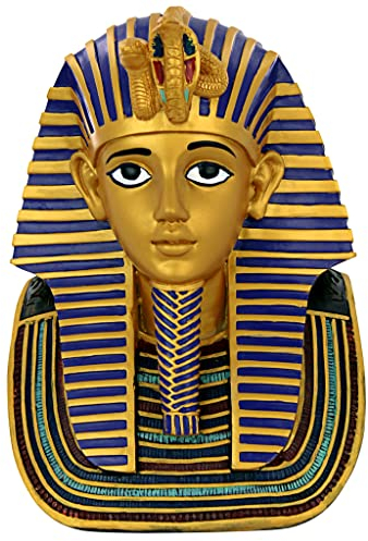 Design Toscano Goldenes Grabtuch von Tutanchamun Ägyptische Büste Statue: Medium