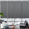 Graywind Customised Smart Blackout Roller Blinds Compatible with Alexa Google, Thermal Insulated Wifi Hardwired Electric Blinds with Remote, Triple Weaved Fabric Motorised Window Shades, Dark Grey