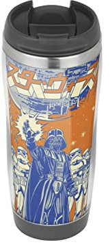 Profiles Darth Vader Japanese Artwork - Travel Mug, Thermal Insulated Cup for Hot and Cold Beverages Drinks