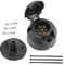 DARKGUARD Prise 7Broches Remorque,1 Pièce Prise Attelage 7 Broches 12v,Adaptateur Prise Femelle Auto Remorque Camion,Iso172,Prise 7 Broches Etanche pour Agricole Véhicule,VoitureCaravane (DG75S-1)