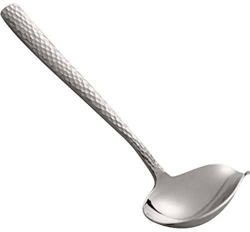 Lipfer Stainless Steel Sauce Ladle with Pouring Spout Small Sauce Spoon Sauce Drizzle Spoon for Gravies Sauces Dressings