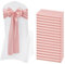 Lykoow Lot de 60 rubans de chaise en satin or rose pour décoration de chaise de mariage, réception, fête, hôtel, maison, cuisine (or rose)