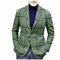 LUNULE Herren Anzugjacke Klassisch Kariert Tweed Sakko Blazer Jacke Revers Herbstjacke Vintage Übergangsjacke Warm Mantel Outwear Herrenjacke mit Tasche Herbst Freizeitjacke Bikerjacke Armeejacke