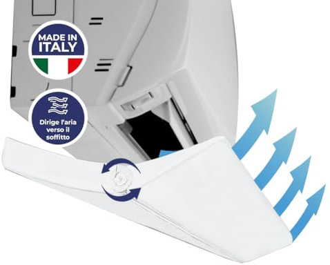 CLIMIK Flap - Deflector profesional para aire acondicionado y aire acondicionado, 80 x 33 cm, apto para Split, fabricado en Italia, diseñado para distribuir el aire en el interior del ambiente de casa