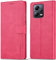 WAURZ Hülle für Xiaomi Redmi Note 12 Pro 5G / Xiaomi Poco X5 Pro 5G Handyhülle Schutzhülle Hülle Leder Klappbar Flip Case mit Kartenfach Magnet Ständer Handytasche Hüllen Klapphülle Cover,Rose Rot