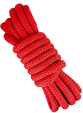 12mm Corda in Poliestere ad Alta Tenacità. 5M. Rosso