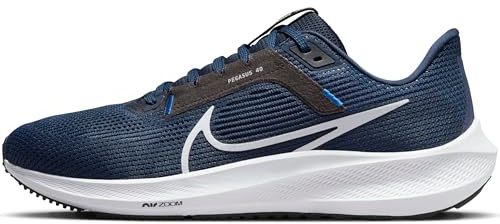 NIKE Herren Gymnastics Shoes Sneaker, Midnight Navy/Pure Platinum-Black, 45.5 EU