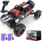 DEERC DE85 Ferngesteuertes Auto 4WD, 1:12 RC Auto mit Ersatzreifen, All Terrain Rock Crawler Monstertruck mit 2 Wiederaufladbare Batterien für Kinder ab 6 Jahre,Rot