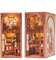 Fsolis DIY Book Nook Kit-Maison de Poupées Miniatures Puzzle 3D Livre Bois Serre-Livres d'art avec Lumière LED et Feuille de poussière enfichable (The Secret Rhythm)