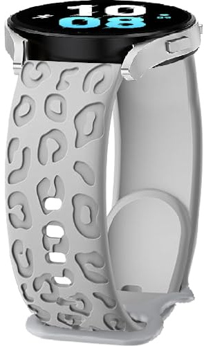 Leopard Armband Silikon für Redmi Watch 5 Active/5 Lite, 22mm Sport Armbänder Uhrenarmband, Ersatzarmband für Samsung Galaxy Gear S3 Classic/S3 Frontier/Watch 46mm/Watch 3 45mm