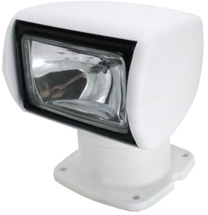 Projecteur de bateau 24 V 100 W 2500 lm Rotation à 360° Télécommande halogène portable IP67 Étanche