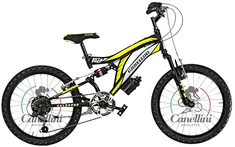 BICICLETTE CANELLINI Kinderfahrrad Full Suspension 20 Zoll Colorado 6V