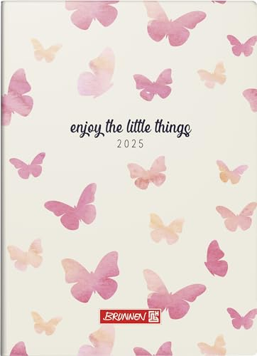 BRUNNEN Taschenkalender Mod. 731 2025 „Butterfly“ | A6, Papier