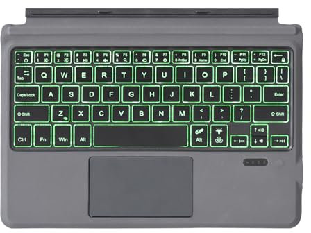 Jemora Tastiera Retroilluminata/Non retroilluminata a 7 colori Portatile ed ergonomica Compatibile con Microsoft Surface Go2/3 Adatta per la serie Surface Go Batteria a lunga durata Scelte personalizz