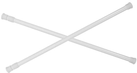 HOOTNEE 2stücke Teleskopstange Für Duschvorhang Und Fenster Gardinenstange Ohne Bohren Multifunktionale Türvorhangstange Einfach Zu Montieren Glatten Oberflächen