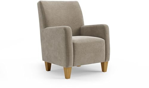 Cavadore Sessel Vida / Polstersessel im trendigen Design / 74 x 93 x 81 / Mikrofaser, Perlbeige