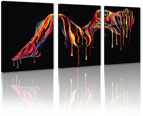 Novatique Wanddekoration, Nackte Frau, sexy Wandkunst, abstrakte Körpermalerei, Drucke, fertig zum Aufhängen, sexy Poster, Bild, Mode, nacktes Mädchen, Kunstwerk, Heimdekoration für Schlafzimmer