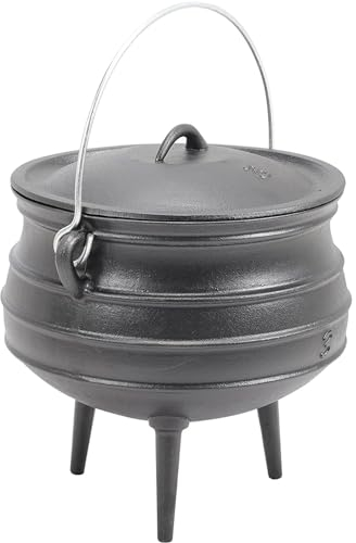 Dutch Oven BBQ Cast Iron Pot for Cooking Frying Baking on Open Fire, Non-Stick Skillet And Pot Set Casserole Dish with Two Handles for Indoor Outdoor,Dutch Oven,30cm