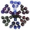 Maxentico Dnd Würfel Set, 6 x 7(42 Stück) Würfelset Dnd Dice Set, Dungeons and Dragons Würfel, Colored Polyedrische Würfel Set, Vielflächige Würfel Spiel Set, für Rollenspiele, Pathfinder, Brettspiele