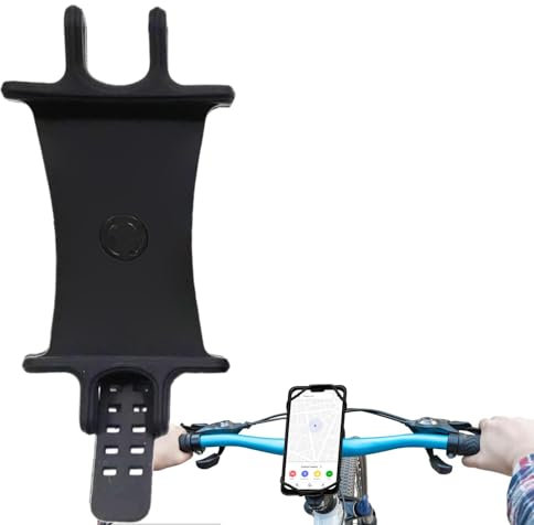 Support de vélo en silicone – Support de téléphone de vélo, support de téléphone portable de vélo en silicone à rotation à 360° | Accessoires universels de support de téléphone de vélo d'absorption de