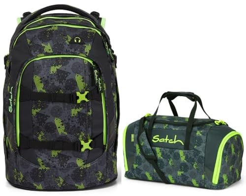 Satch Pack Schulrucksack-Set 2tlg Off Road mit Sporttasche für Mädchen und Jungs ab 4. Klasse