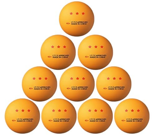 Avejjbaey 10 Stück Tischtennisball-Ersatz-Pingpong-Ball 3-Sterne-Standard-Tischtennisball für