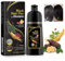 Black Hair Shampoo,Natural Instant Black Hair Dye Shampoo,Shampoo Gegen Graue Haare,Semi-permanente Hair Color Haarfarbe Shampoo,Einfach zu Benutzen Haarfärbeshampoo für Männer & Frauen