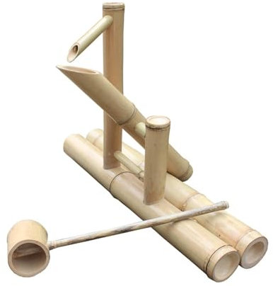 Fontaine à eau Feng Shui en bambou, fontaines extérieures autoportantes, fontaine de décoration de jardin zen intérieure ou extérieure, système de circulation d'eau d'aménagement paysager extérieur, d