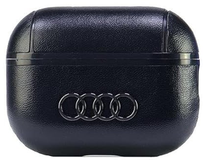 Audi Leather Großes Logo aus Leder Fall für AirPods Pro 2 schwarz AU-APP2-GT/D3-BK