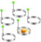 Egg Ring, 5 Stück Spiegeleiform, 8cm Edelstahl Omeletts, Egg Ring Formen für das Kochen, Edelstahl Ei Ring, für Spiegeleier, Sandwiches