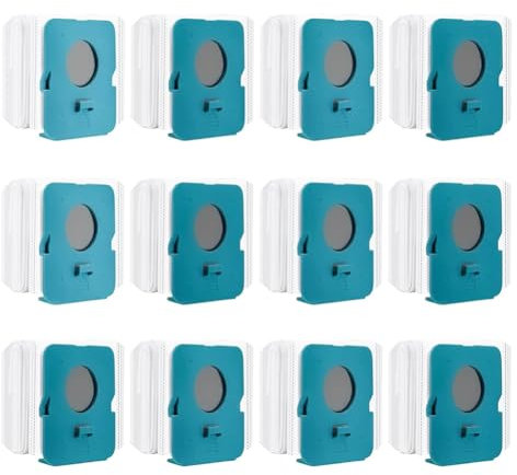 YanBan Lot de 12 sacs d'aspirateur compatibles avec Samsung Bespoke VCA-ADB95 Jet Dust Bags de rechange pour Samsung Clean Station VS20A95923W