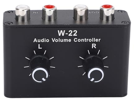 3.5 Mm Audio Volume Controller, Small Line Volume Control Box, Balance Adjuster Small Attenuator Knob, Lossless Sound Delivering for CD Players, Mixers, Amplifiers