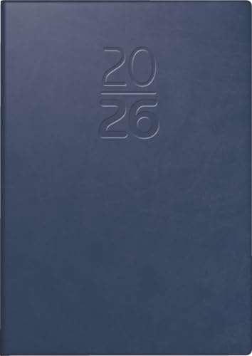 BRUNNEN Taschenkalender Mod. 713 '26 | A7, Kunstleder, blau