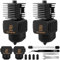 2 Pezzi A1 Mini kit di aggiornamento Hotend, set di blocchi di calore per stampante 3D, con nodi in acciaio rigido da 0,4 mm e calzini in silicone per bambù Lab A1/A1 Mini