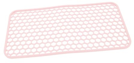 Silikonmatte für Lockenstäbe und Haartrockner, Hitzebeständig | Rosa, Waschbar und Rutschfest für Haarstyling Routine, Pflegeleichtes Silikon, Kompakt für Zuhause
