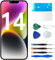 MP+ für iPhone 14 Display Reparaturset – LCD Bildschirm Ersatz mit 3D Touch & Vormontiertem Rahmen – inkl. Werkzeug & Kleber – DIY Touchscreen Reparaturkit
