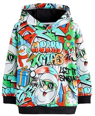 NEXT Jungen Weihnachtliches Kapuzensweatshirt 98-176