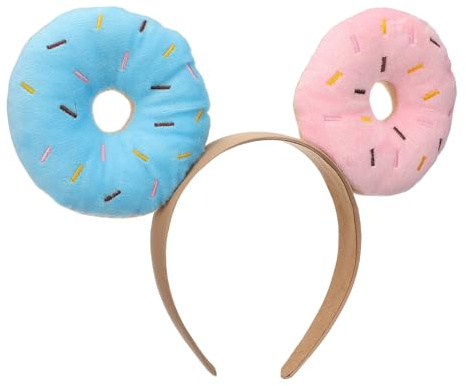 jojofuny Karnevalsstirnband mit Donut Motiv Leichtes Candy Haarband für Mädchen und Frauen Spa und Party Accessoire Bequemes Cosplay Stirnband