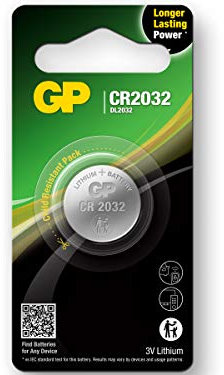 Batteria Super Litio a Bottone CR2032 (Blister 1 Pezzo)