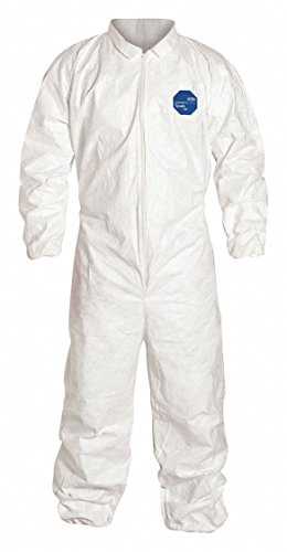 Dupont Tyvek Einweg Overall, elastische Stulpe, weiß (6 Stück), XXXL, weiß, 6