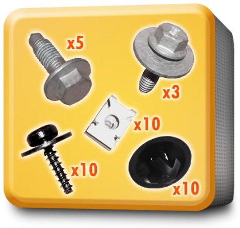 myshopx Set Befestigung Unterfahrschutz Unterboden Motorschutz Clips 114