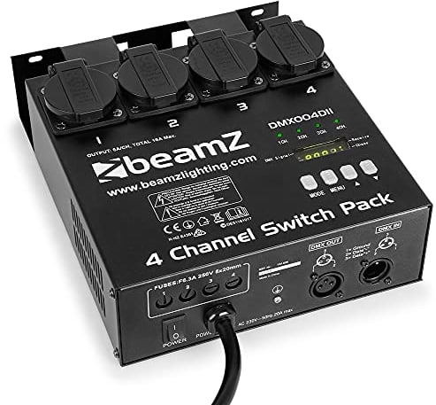 BeamZ DMX004DII DMX-Controller Switchpack mit 4 Kanälen
