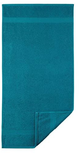 Egeria 2010450 Diamant Duschtuch, Baumwolle, dark turquoise, Größe 70 x 140 cm
