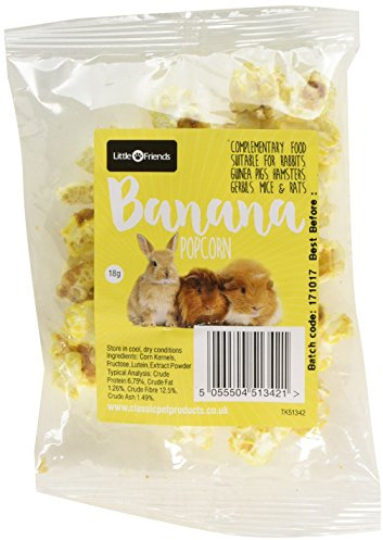 Little Friends Banana Animal Popcorn, Small, 18 g, clear