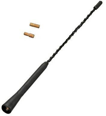 XtremeAuto Renault Trafic Box Black Genuine Replacement AM/FM Aerial Mast Antenna Roof Screw in Type Includes Sticker