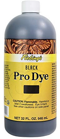 Fiebing's Pro Dye - Negro - 32 onzas - Tinte de aceite profesional para cuero