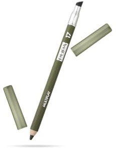 Pupa Matita Occhi Multiplay Elm Green - Triplo Uso Eyeliner, Ombretto e Kajal - Adatta per Occhi sensibili e Lenti a contatto (Colore 17 Elm Green) Formato 1,2 g