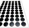 TMS 60 Sticky Magnet Dots, Self-Adhesive Magnetic Stickers for Arts and Crafts, on Easy to Peel Sheet - Make your own Fridge Magnets for Kids, Notes or Reminders - Round Stick on Magnets [1.5mm thick]